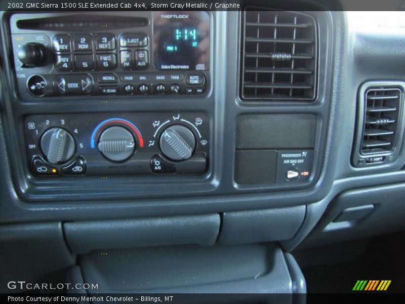 Storm Gray Metallic / Graphite 2002 GMC Sierra 1500 SLE Extended Cab 4x4
