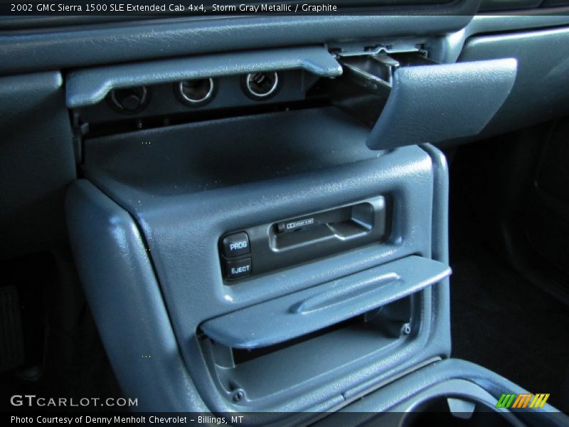 Storm Gray Metallic / Graphite 2002 GMC Sierra 1500 SLE Extended Cab 4x4