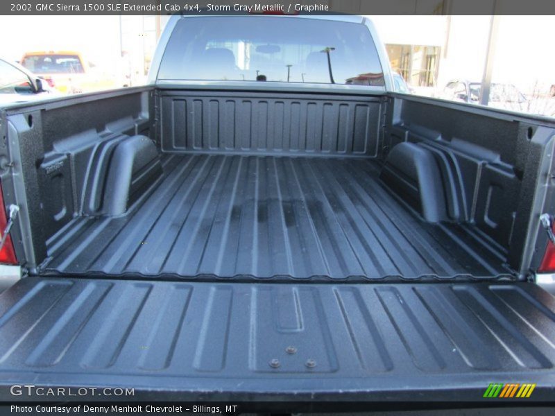 Storm Gray Metallic / Graphite 2002 GMC Sierra 1500 SLE Extended Cab 4x4