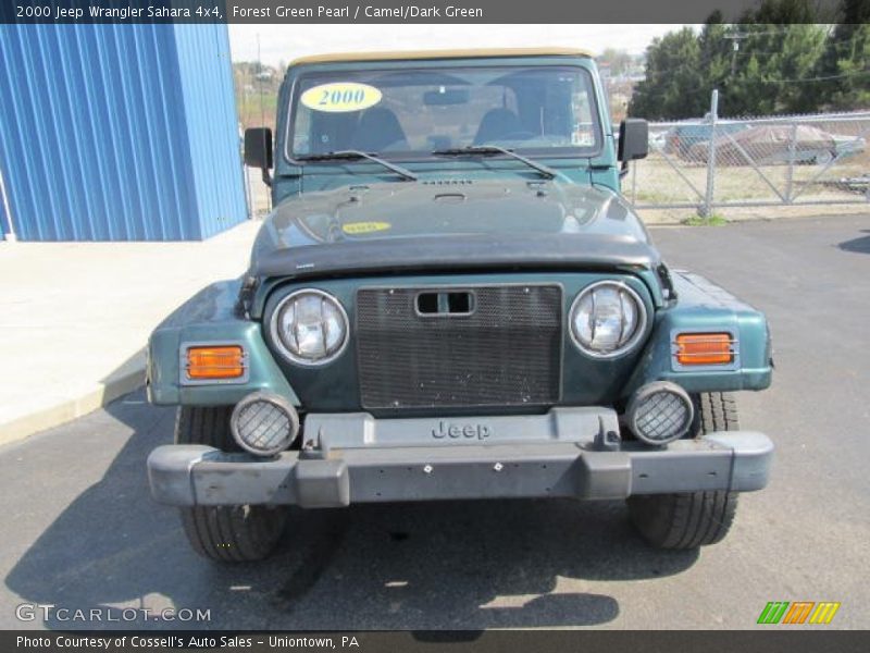 Forest Green Pearl / Camel/Dark Green 2000 Jeep Wrangler Sahara 4x4