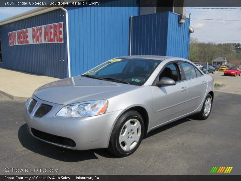 Liquid Silver Metallic / Ebony 2006 Pontiac G6 Sedan