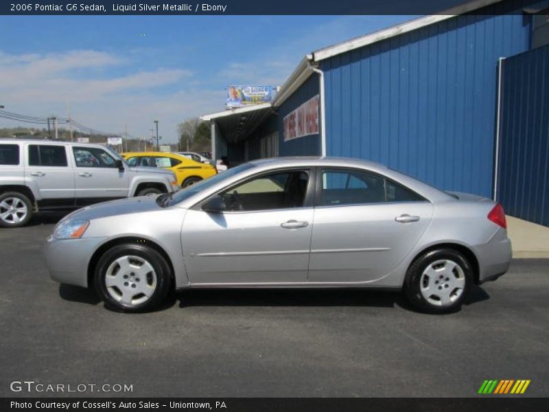 Liquid Silver Metallic / Ebony 2006 Pontiac G6 Sedan