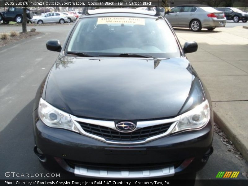Obsidian Black Pearl / Carbon Black 2009 Subaru Impreza Outback Sport Wagon