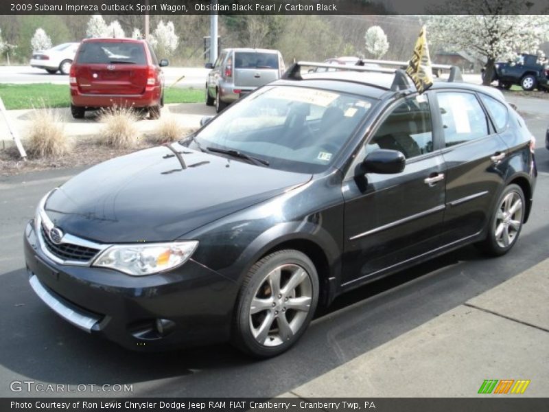 Obsidian Black Pearl / Carbon Black 2009 Subaru Impreza Outback Sport Wagon