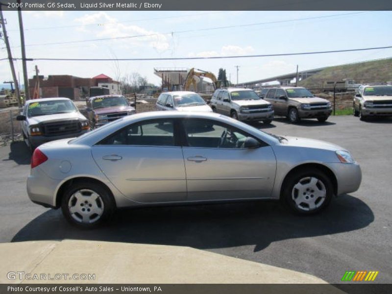 Liquid Silver Metallic / Ebony 2006 Pontiac G6 Sedan