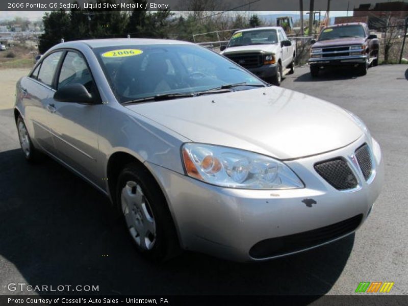 Liquid Silver Metallic / Ebony 2006 Pontiac G6 Sedan