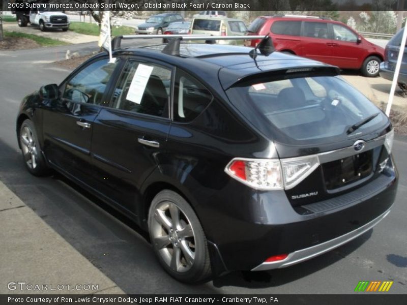 Obsidian Black Pearl / Carbon Black 2009 Subaru Impreza Outback Sport Wagon