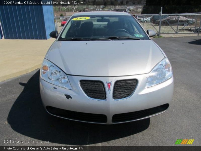 Liquid Silver Metallic / Ebony 2006 Pontiac G6 Sedan