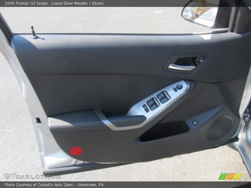 Liquid Silver Metallic / Ebony 2006 Pontiac G6 Sedan