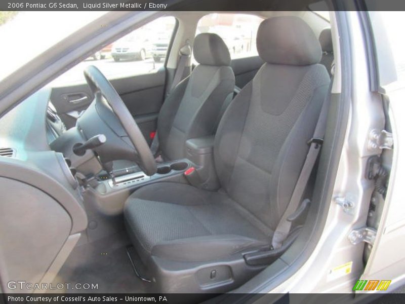 Liquid Silver Metallic / Ebony 2006 Pontiac G6 Sedan