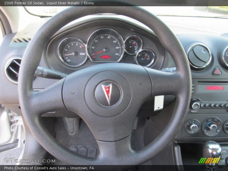 Liquid Silver Metallic / Ebony 2006 Pontiac G6 Sedan