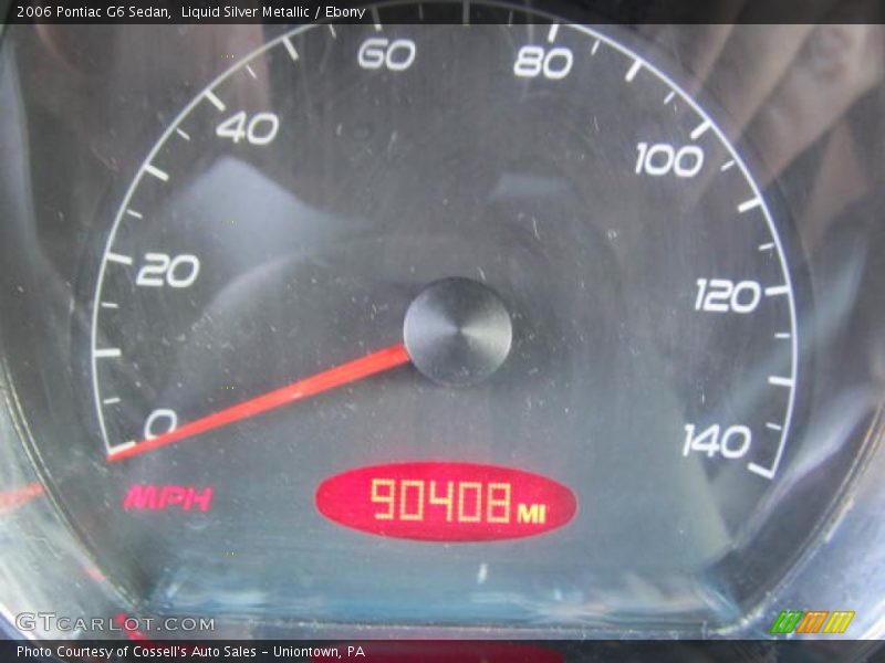 Liquid Silver Metallic / Ebony 2006 Pontiac G6 Sedan