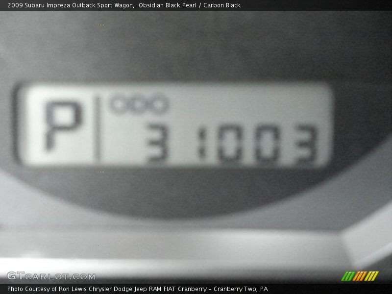 Obsidian Black Pearl / Carbon Black 2009 Subaru Impreza Outback Sport Wagon