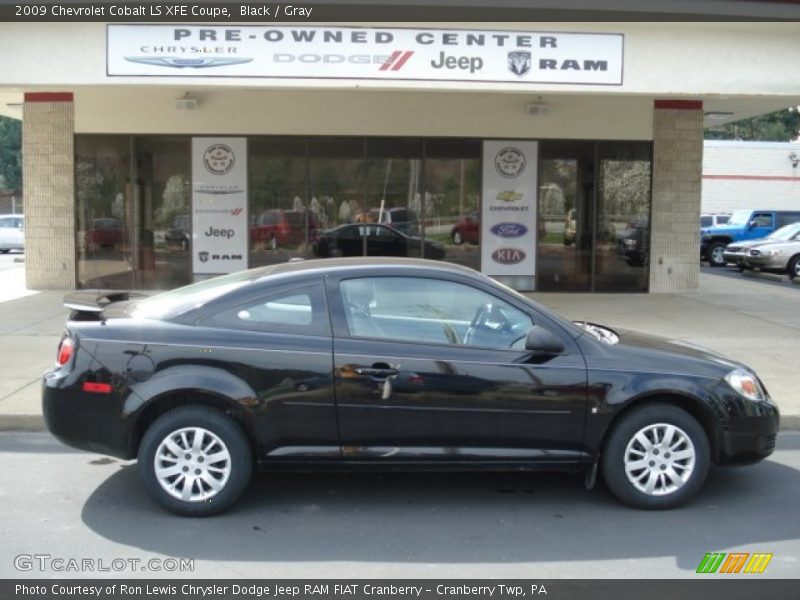 Black / Gray 2009 Chevrolet Cobalt LS XFE Coupe