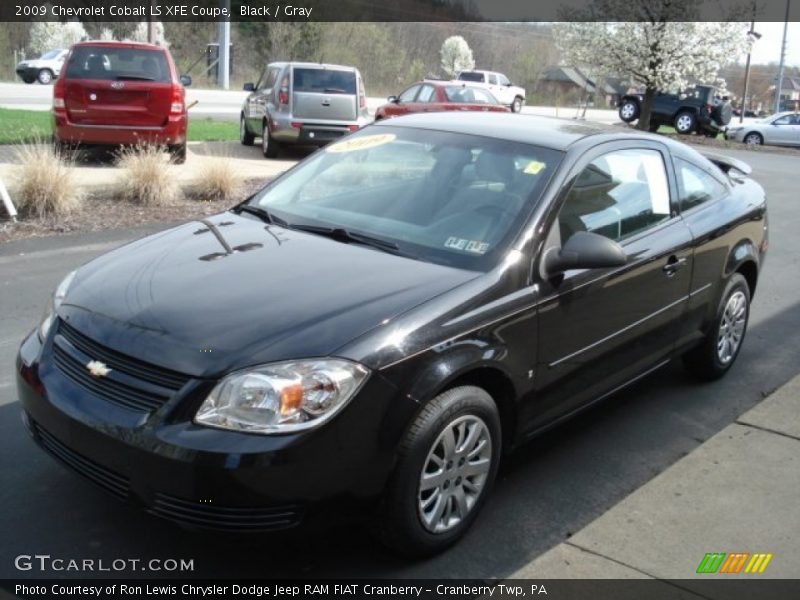 Black / Gray 2009 Chevrolet Cobalt LS XFE Coupe