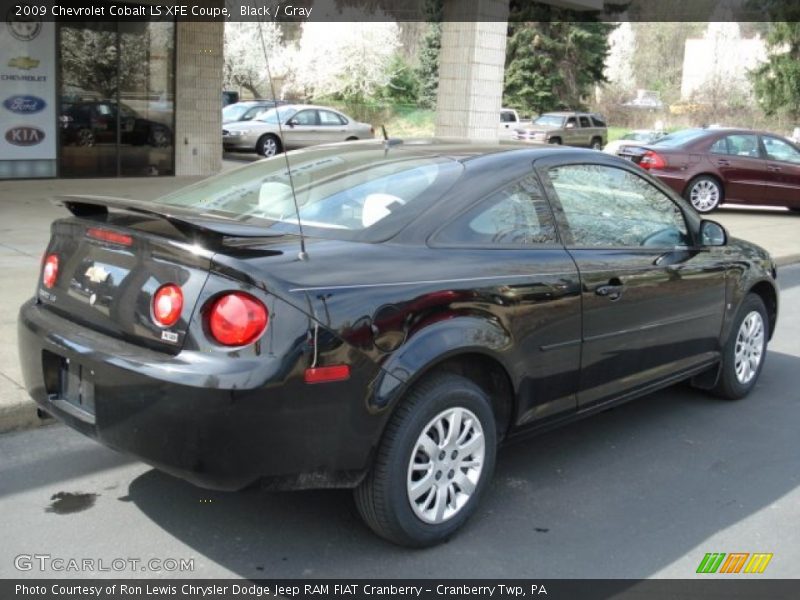 Black / Gray 2009 Chevrolet Cobalt LS XFE Coupe