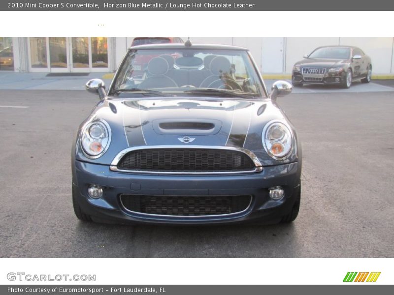 Horizon Blue Metallic / Lounge Hot Chocolate Leather 2010 Mini Cooper S Convertible