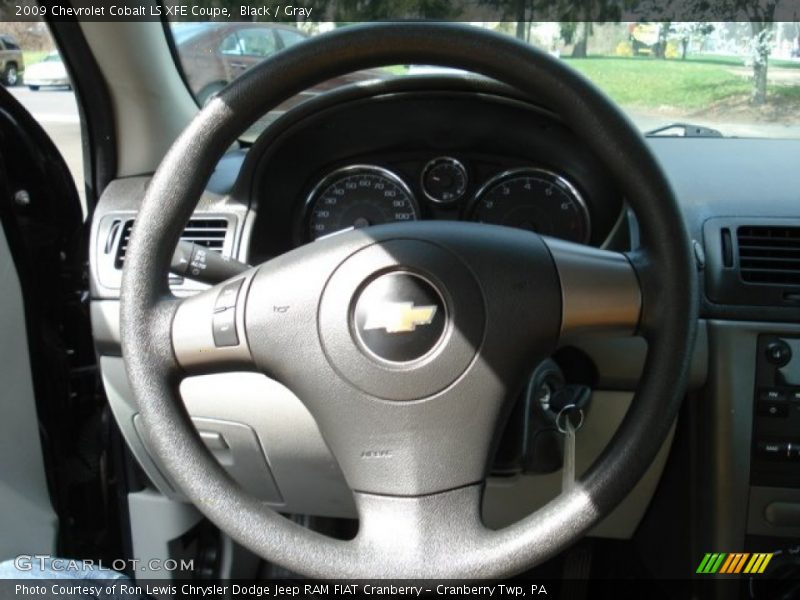 Black / Gray 2009 Chevrolet Cobalt LS XFE Coupe