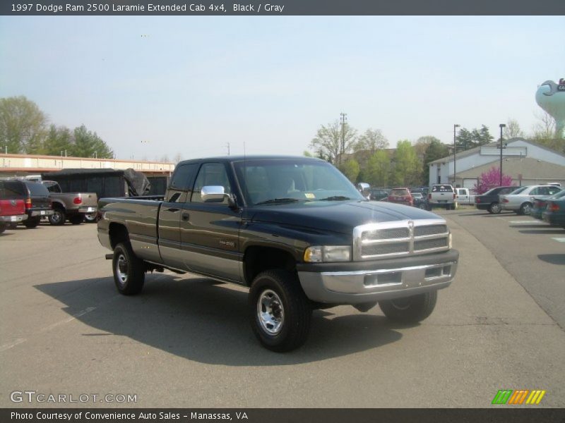 Black / Gray 1997 Dodge Ram 2500 Laramie Extended Cab 4x4