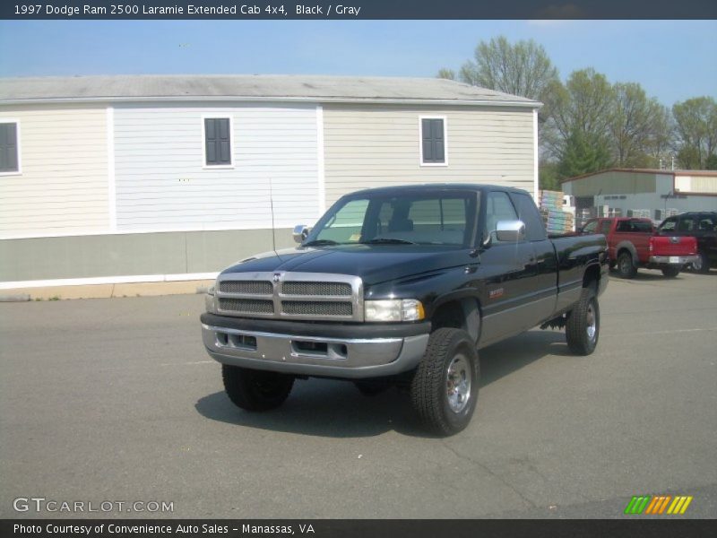 Black / Gray 1997 Dodge Ram 2500 Laramie Extended Cab 4x4