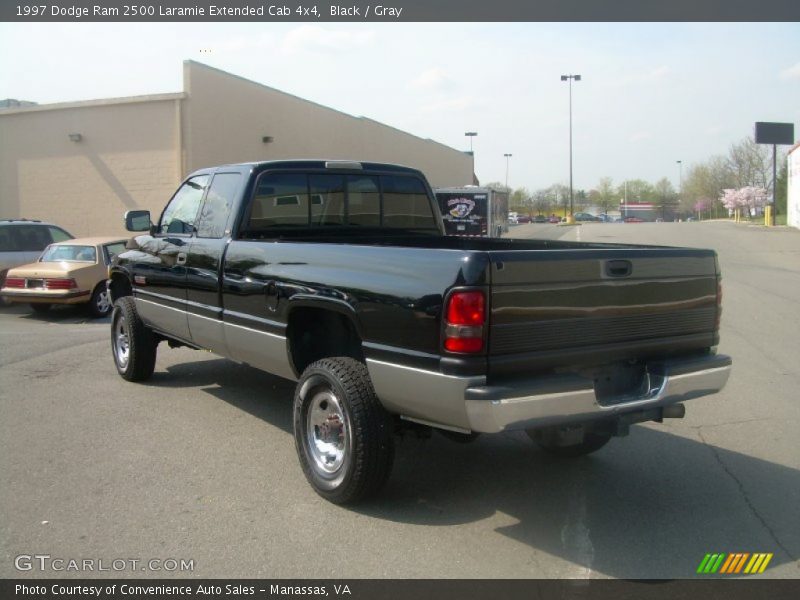 Black / Gray 1997 Dodge Ram 2500 Laramie Extended Cab 4x4