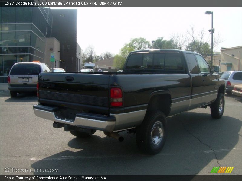 Black / Gray 1997 Dodge Ram 2500 Laramie Extended Cab 4x4