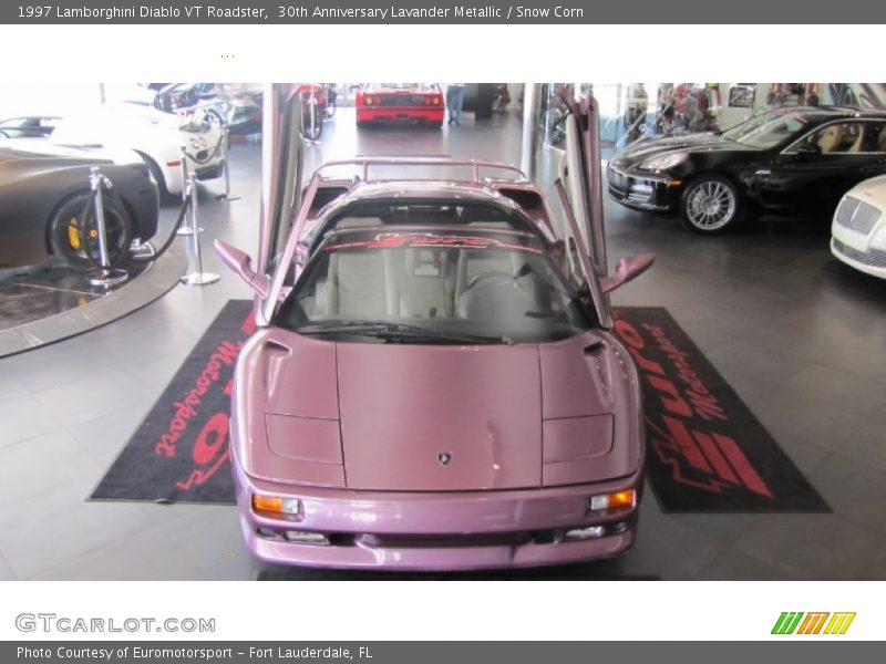 30th Anniversary Lavander Metallic / Snow Corn 1997 Lamborghini Diablo VT Roadster