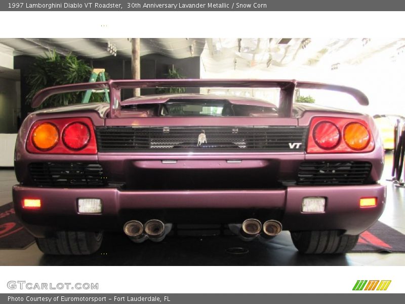 30th Anniversary Lavander Metallic / Snow Corn 1997 Lamborghini Diablo VT Roadster