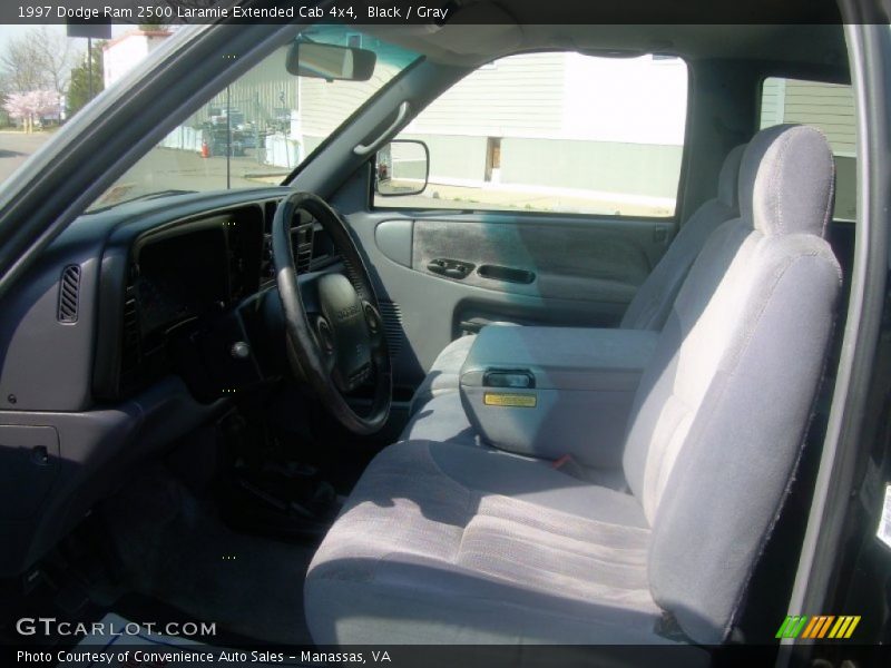 Black / Gray 1997 Dodge Ram 2500 Laramie Extended Cab 4x4