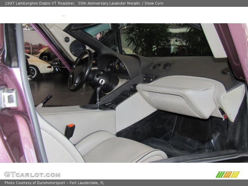 30th Anniversary Lavander Metallic / Snow Corn 1997 Lamborghini Diablo VT Roadster