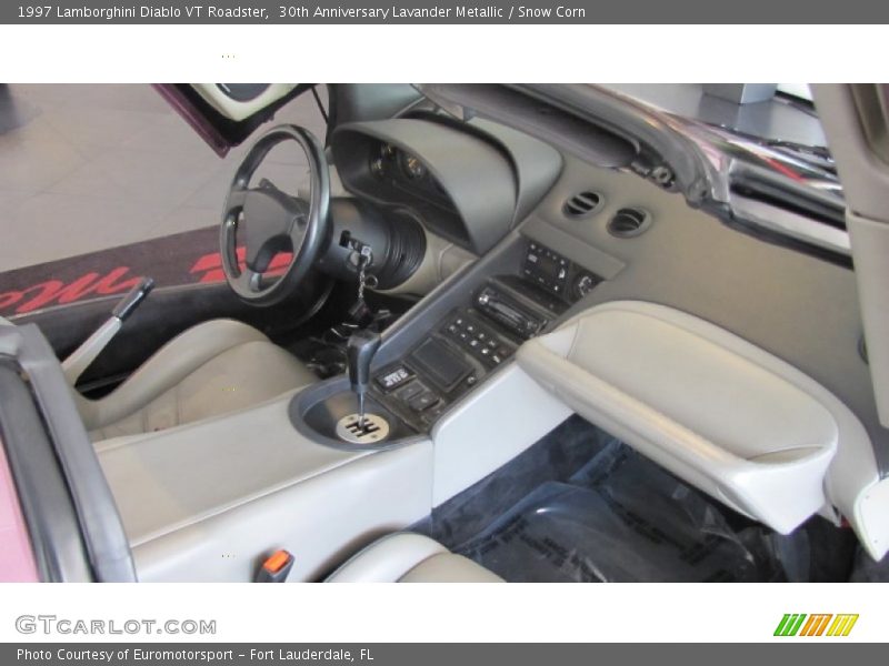 30th Anniversary Lavander Metallic / Snow Corn 1997 Lamborghini Diablo VT Roadster