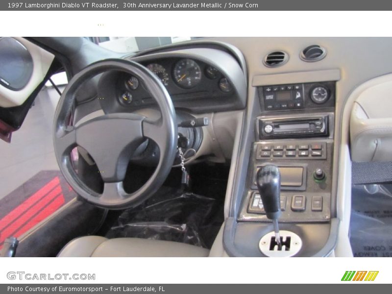 30th Anniversary Lavander Metallic / Snow Corn 1997 Lamborghini Diablo VT Roadster