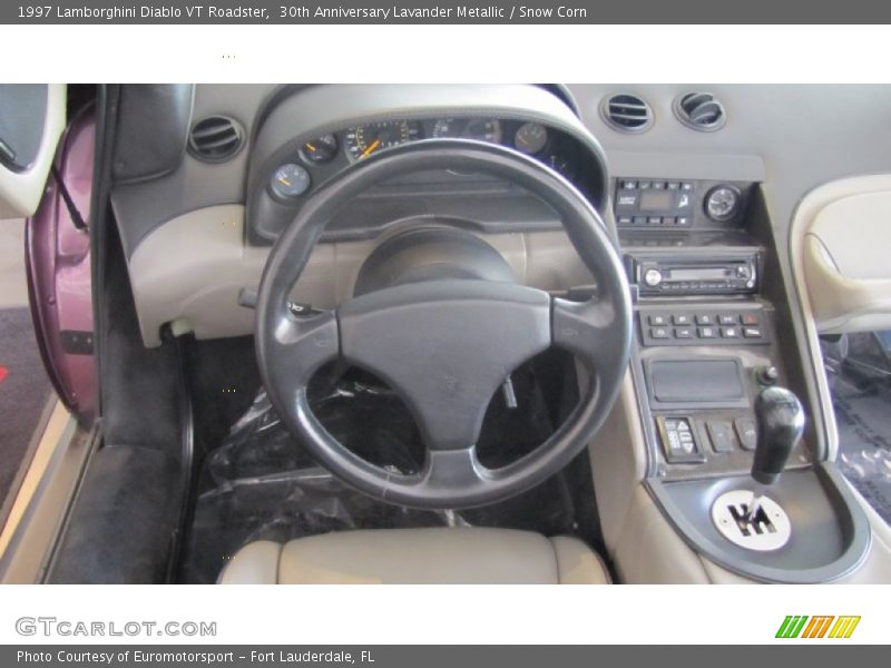 30th Anniversary Lavander Metallic / Snow Corn 1997 Lamborghini Diablo VT Roadster