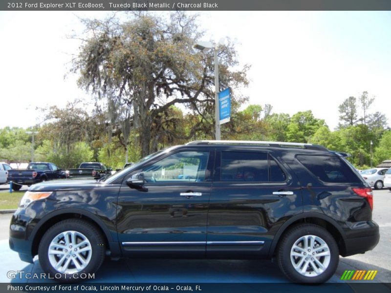Tuxedo Black Metallic / Charcoal Black 2012 Ford Explorer XLT EcoBoost