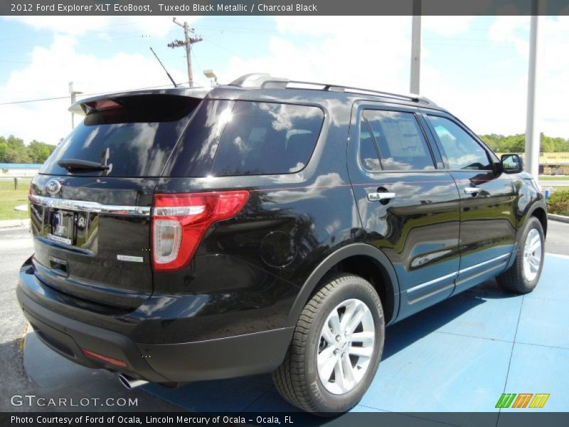 Tuxedo Black Metallic / Charcoal Black 2012 Ford Explorer XLT EcoBoost