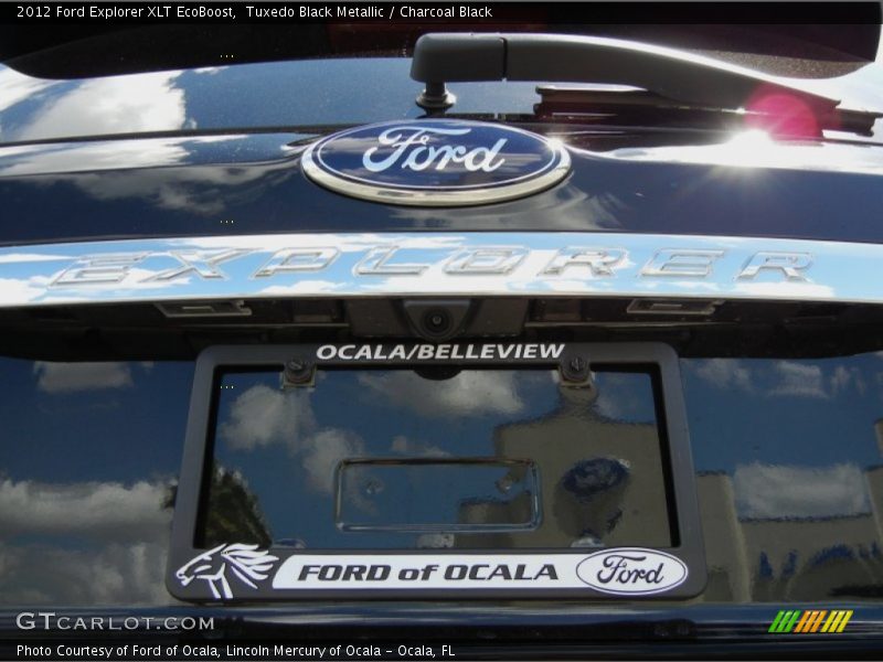 Tuxedo Black Metallic / Charcoal Black 2012 Ford Explorer XLT EcoBoost