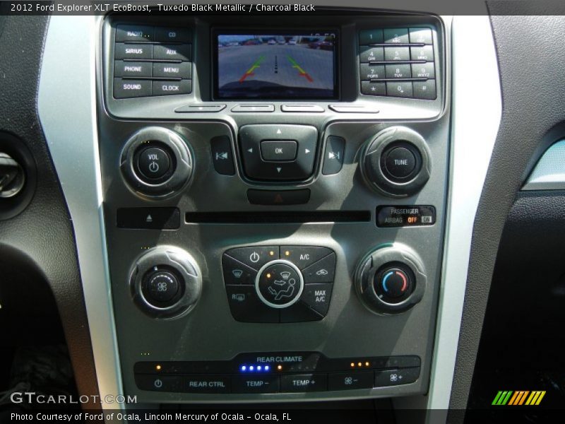 Tuxedo Black Metallic / Charcoal Black 2012 Ford Explorer XLT EcoBoost