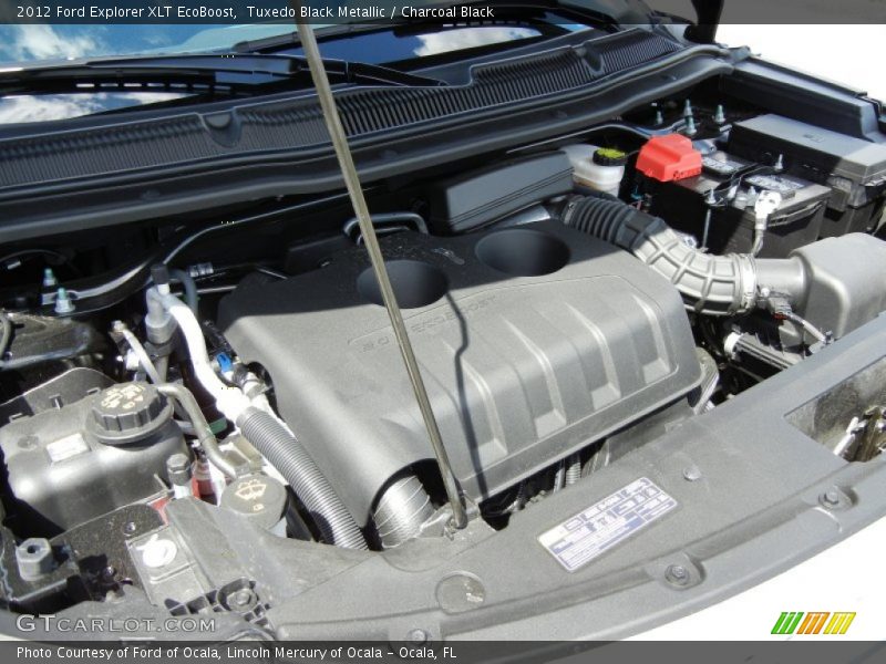 Tuxedo Black Metallic / Charcoal Black 2012 Ford Explorer XLT EcoBoost