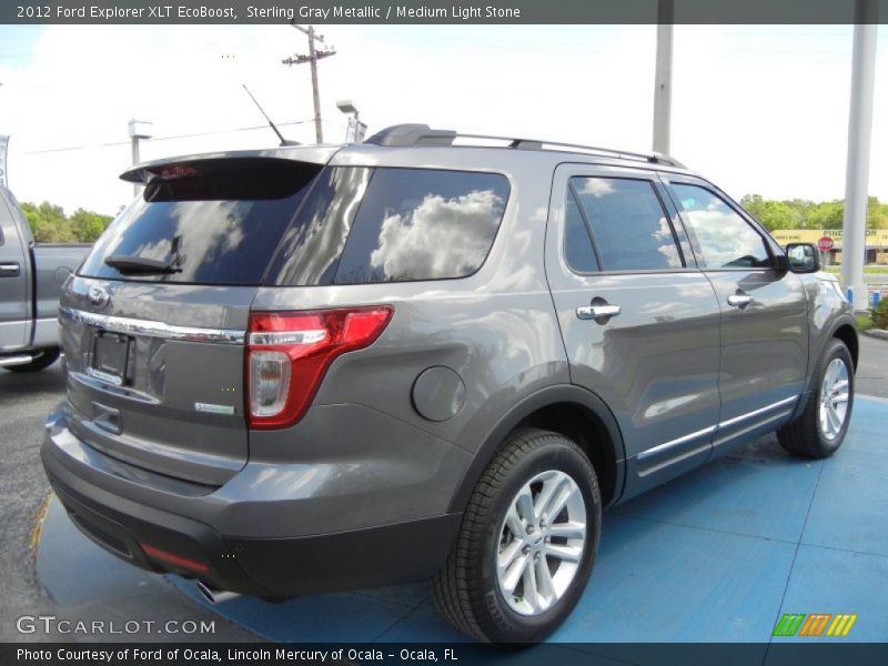 Sterling Gray Metallic / Medium Light Stone 2012 Ford Explorer XLT EcoBoost