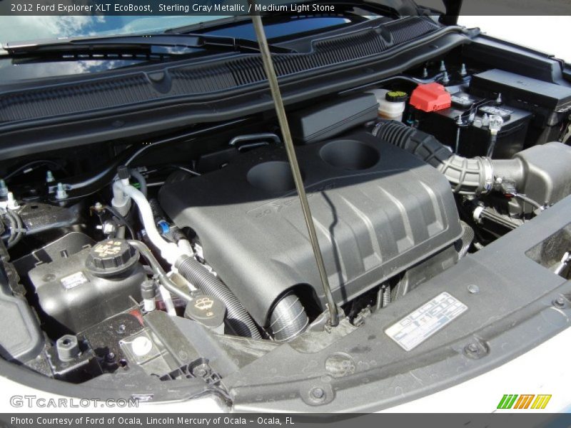 Sterling Gray Metallic / Medium Light Stone 2012 Ford Explorer XLT EcoBoost