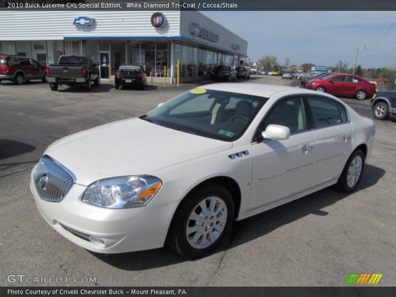 White Diamond Tri-Coat / Cocoa/Shale 2010 Buick Lucerne CXL Special Edition