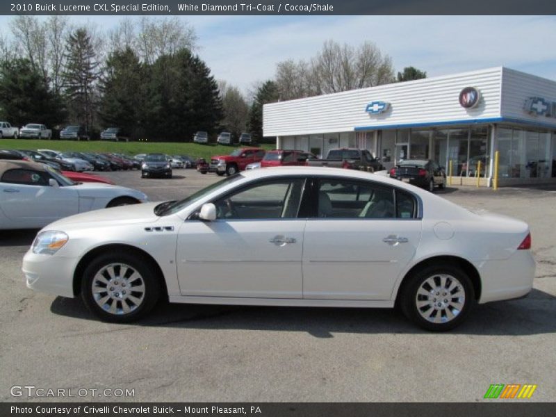 White Diamond Tri-Coat / Cocoa/Shale 2010 Buick Lucerne CXL Special Edition