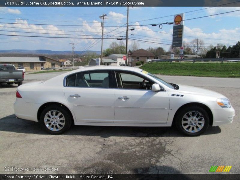 White Diamond Tri-Coat / Cocoa/Shale 2010 Buick Lucerne CXL Special Edition