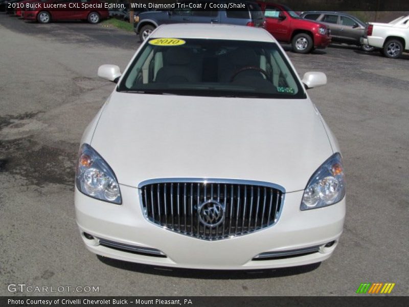White Diamond Tri-Coat / Cocoa/Shale 2010 Buick Lucerne CXL Special Edition