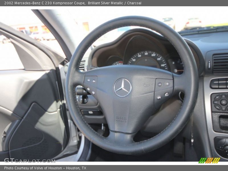 Brilliant Silver Metallic / Charcoal 2002 Mercedes-Benz C 230 Kompressor Coupe
