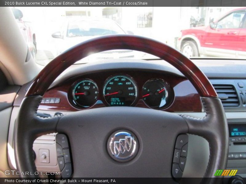 White Diamond Tri-Coat / Cocoa/Shale 2010 Buick Lucerne CXL Special Edition