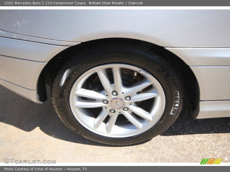 Brilliant Silver Metallic / Charcoal 2002 Mercedes-Benz C 230 Kompressor Coupe