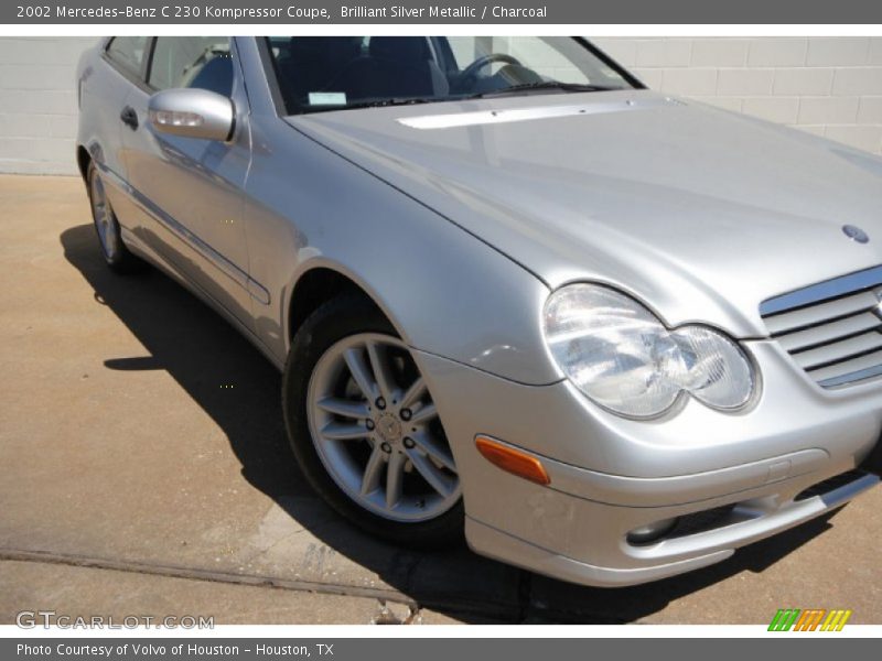 Brilliant Silver Metallic / Charcoal 2002 Mercedes-Benz C 230 Kompressor Coupe