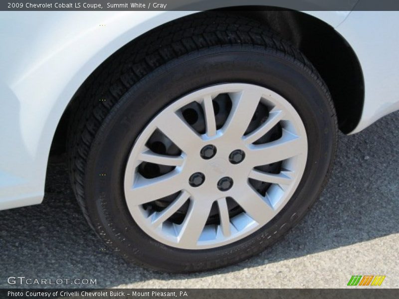 Summit White / Gray 2009 Chevrolet Cobalt LS Coupe