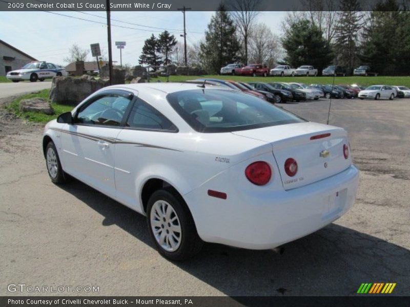 Summit White / Gray 2009 Chevrolet Cobalt LS Coupe